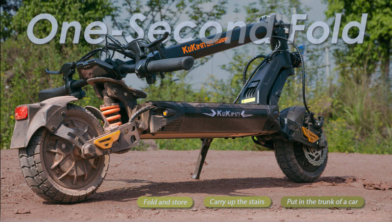 Kukirin G2 Master Elektroscooter Faltmechanismus