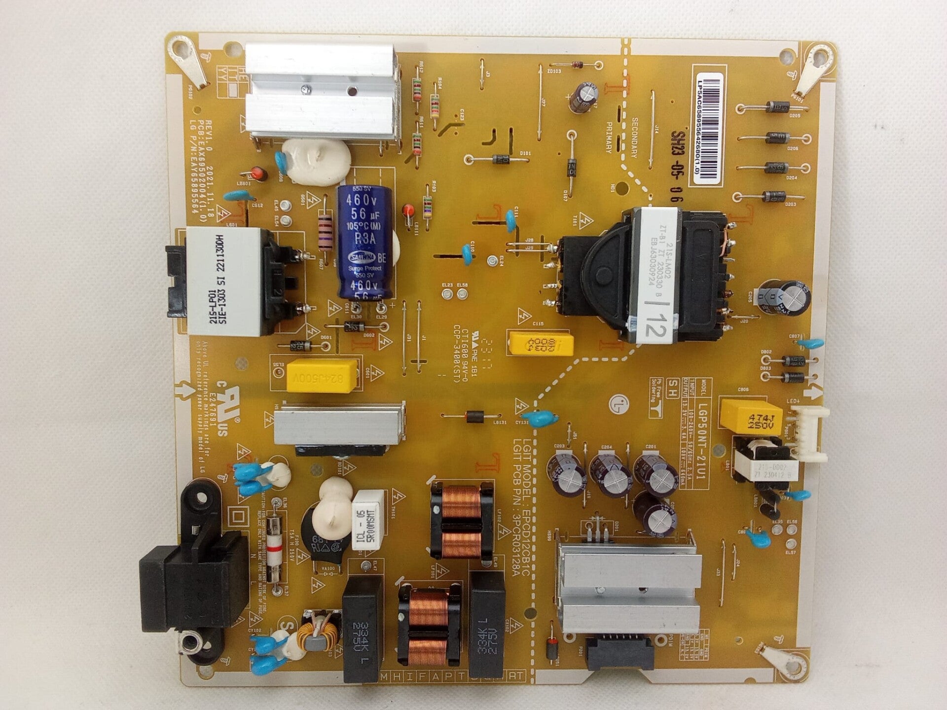 Powerboard LG 50NANO766QA EAY65895564 LGP50NT-21U1 EAX69502004(1.0)