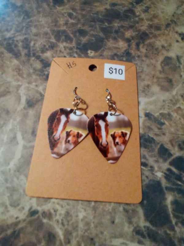 Horse And Color Earrings