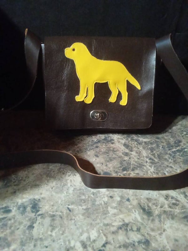 LEATHER DOG PURSE