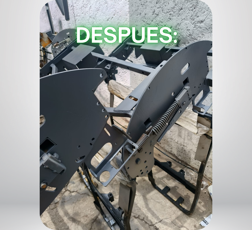 Componente industrial después del reacondicionamiento