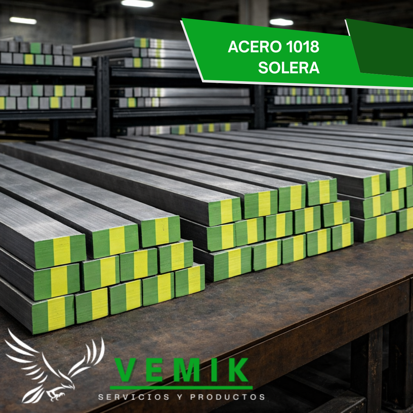 Solera de acero 1018