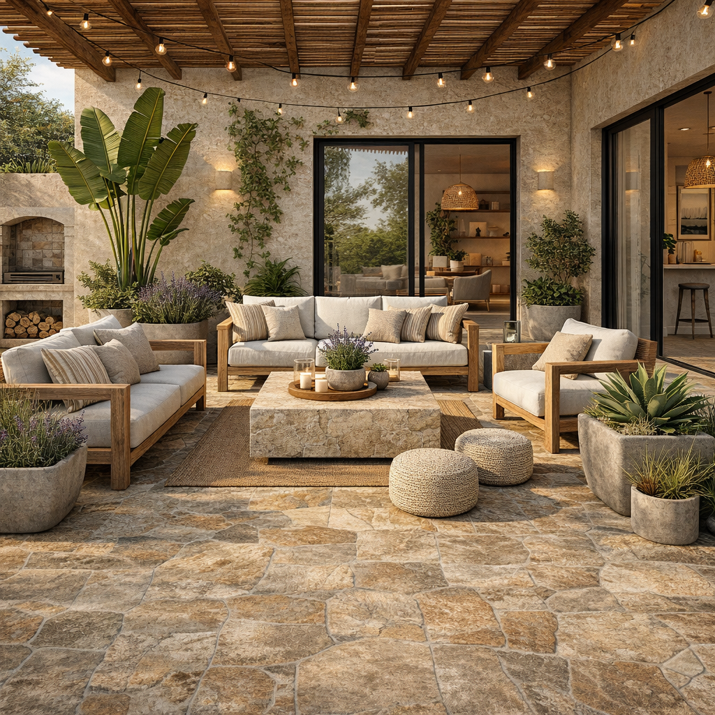 PISO GRANATE MIX 55 CM X 55 CM