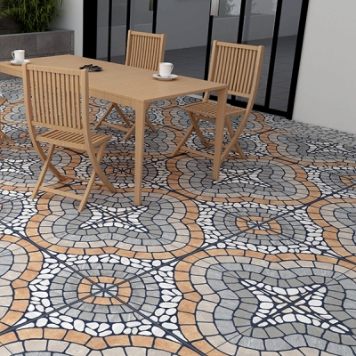 PISO ROCK CLOVER 60 CM X 60 CM GRIS CAJA 1.44 M2