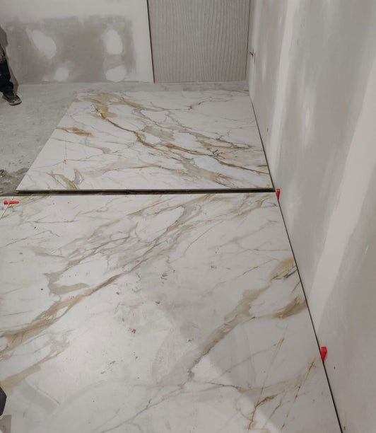 Proceso de instalación de porcelanato