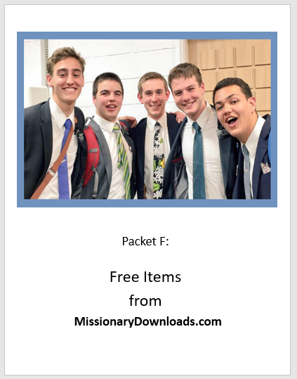 FREE Digital items for Missionaries  - 10 items, 110 pp.
