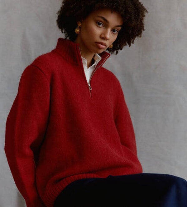 Manuela pull met rits