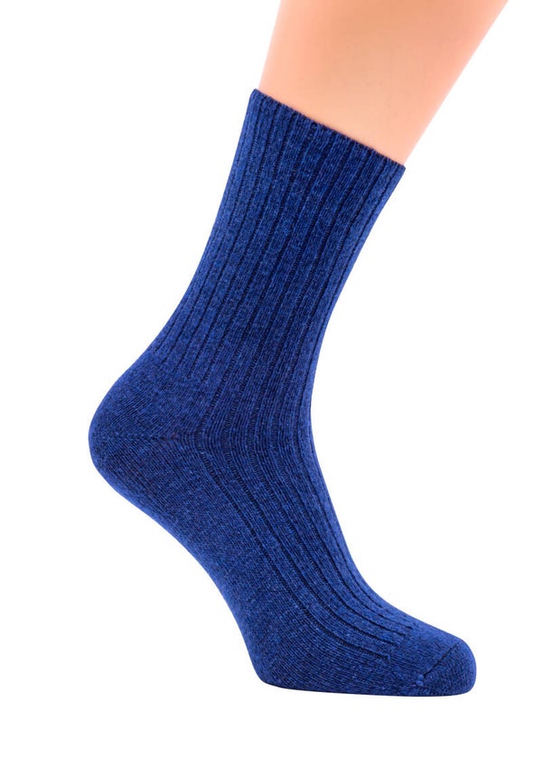 Yoko Ierse  wollen sokken blauw