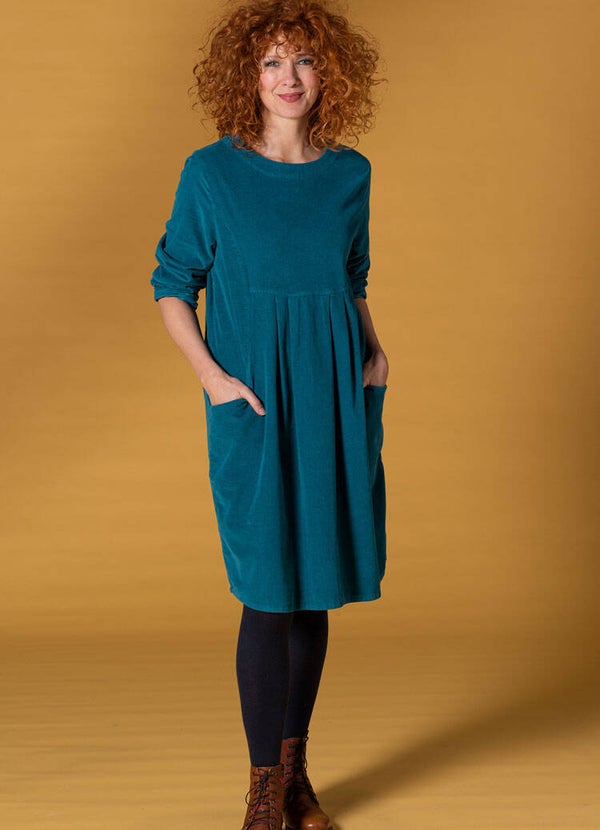 Heidekonigin kleed in ribfluweel