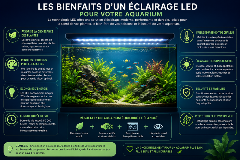 Lampe led pour aquarium 