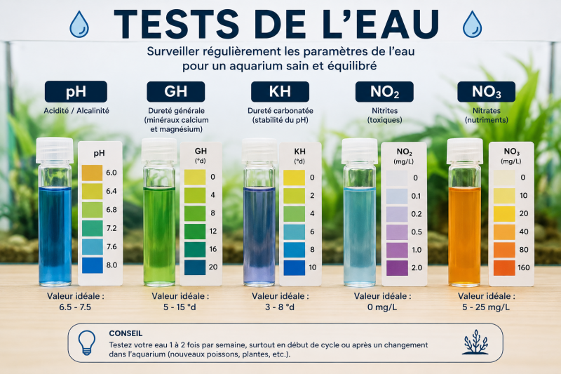Tests de l'eau 