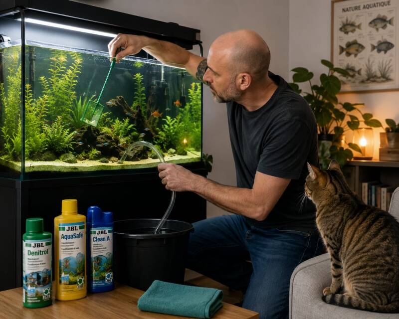 Entretien d'un aquarium 