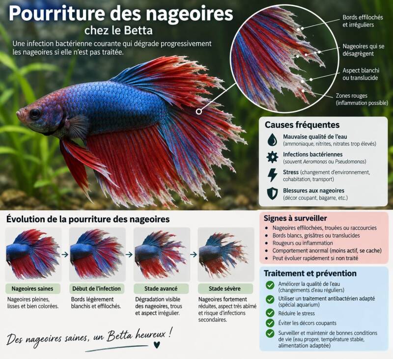 La pourriture des nageoires 