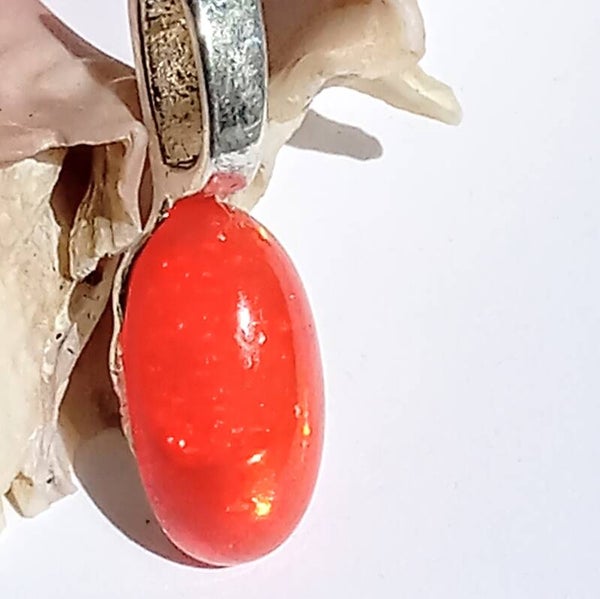Mexican Fire Opal Pendant