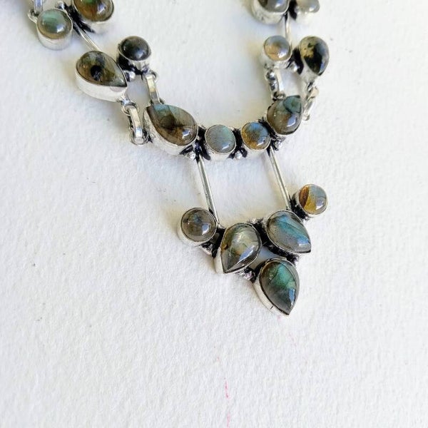 Natural Labradorite  Necklace