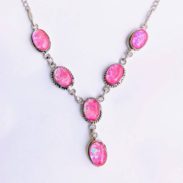 Pink Triplicate Opal  set in Silver
