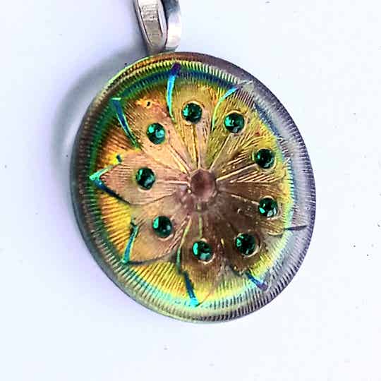 Czeck Button Pendant