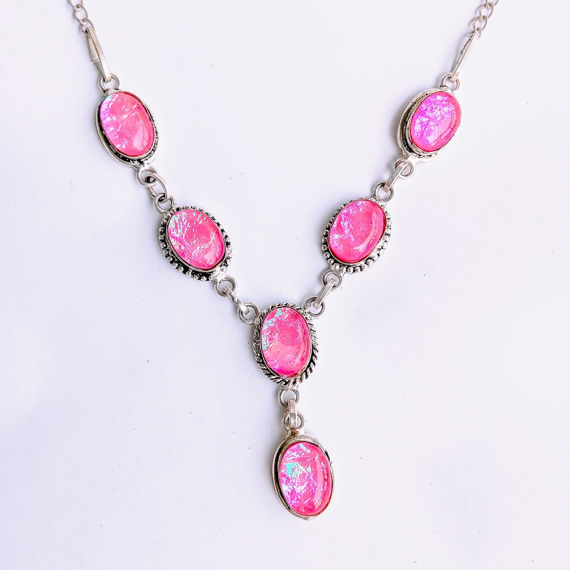 Pink Triplicate Opal  set in Silver