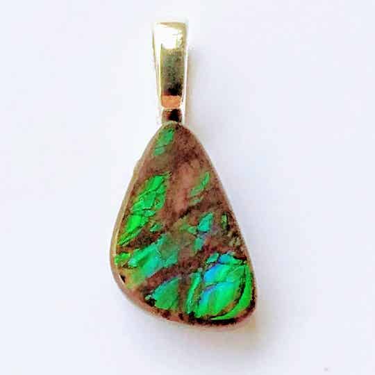 Green Ammolite Pendant