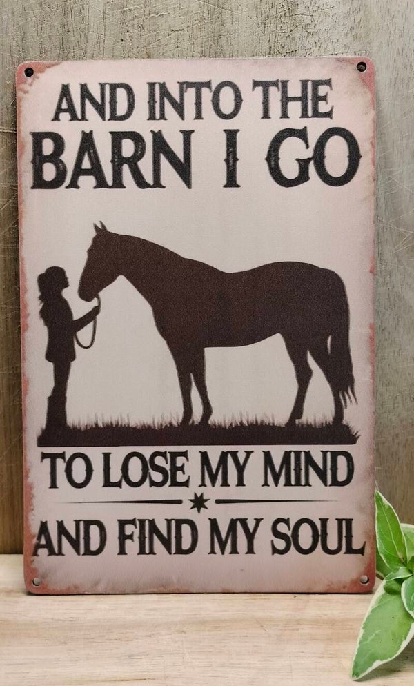 Wandbordje Paard & Stal