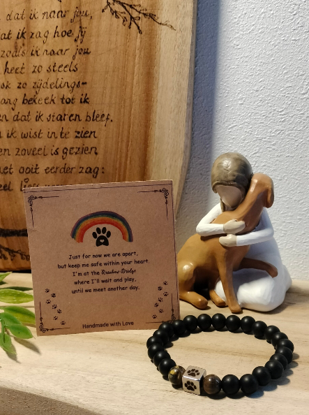 Armbandje kralen met footprint