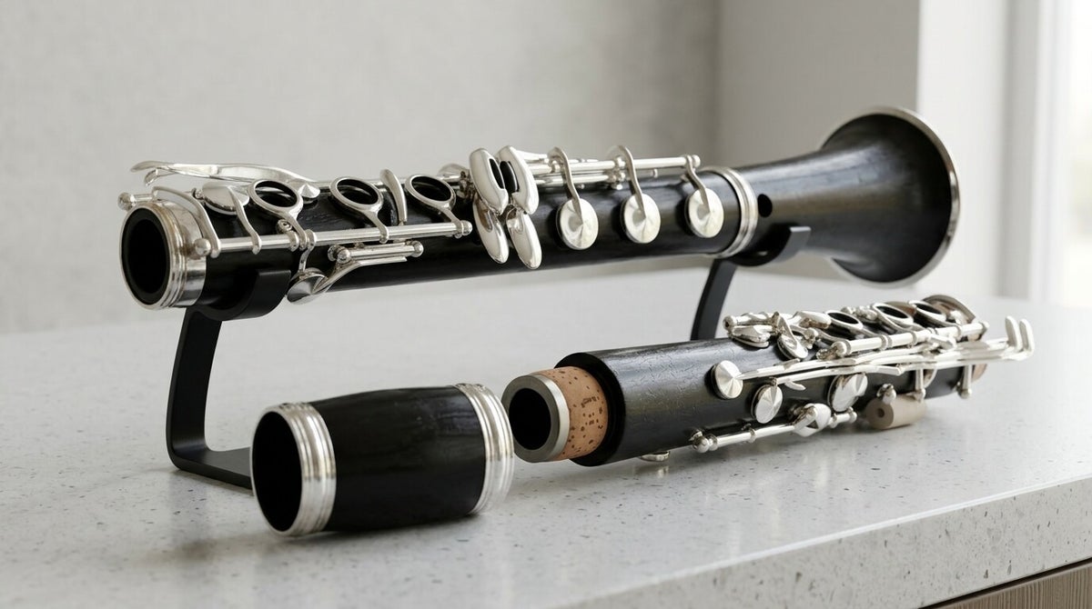 Restored clarinet at The Clarinet Lab, Riga