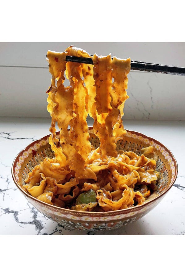 Knife noodles met gehakt