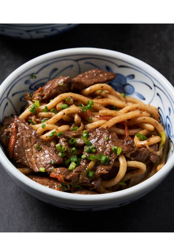 Chili garlic udon beef