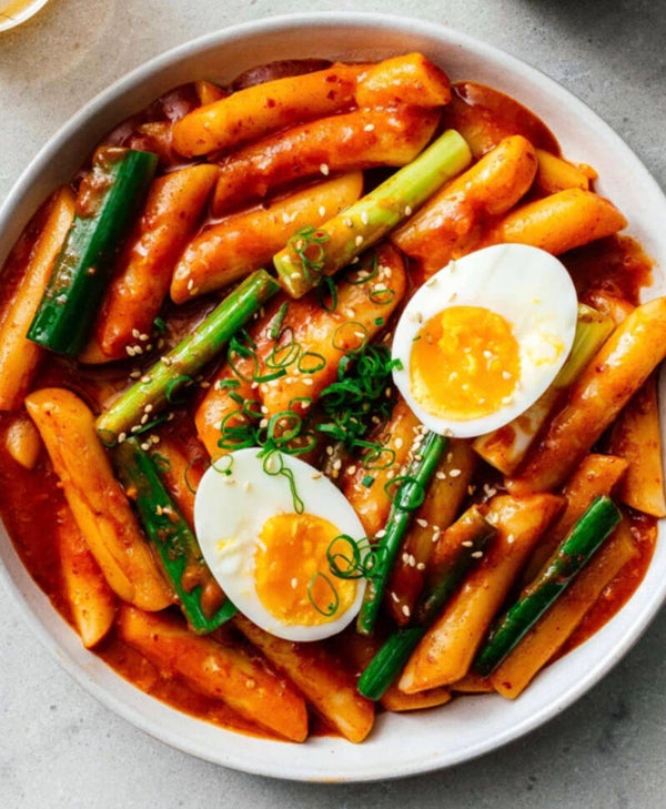 Korean garlic tteokbokki spicy