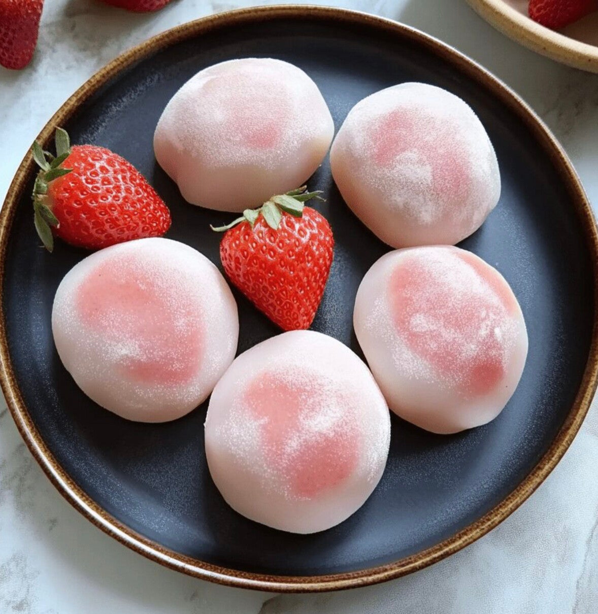 Aardbei mochi