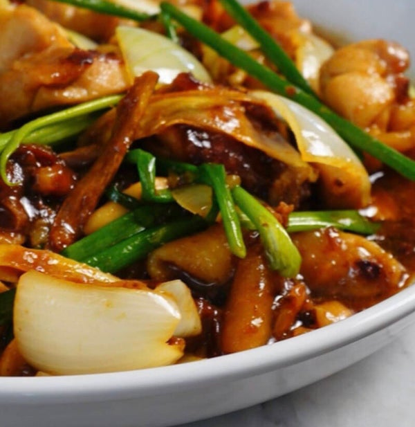 Wok kip en ui