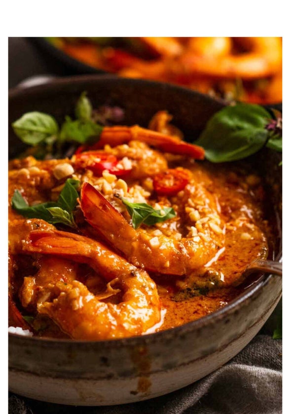 Thaïse panang curry scampi