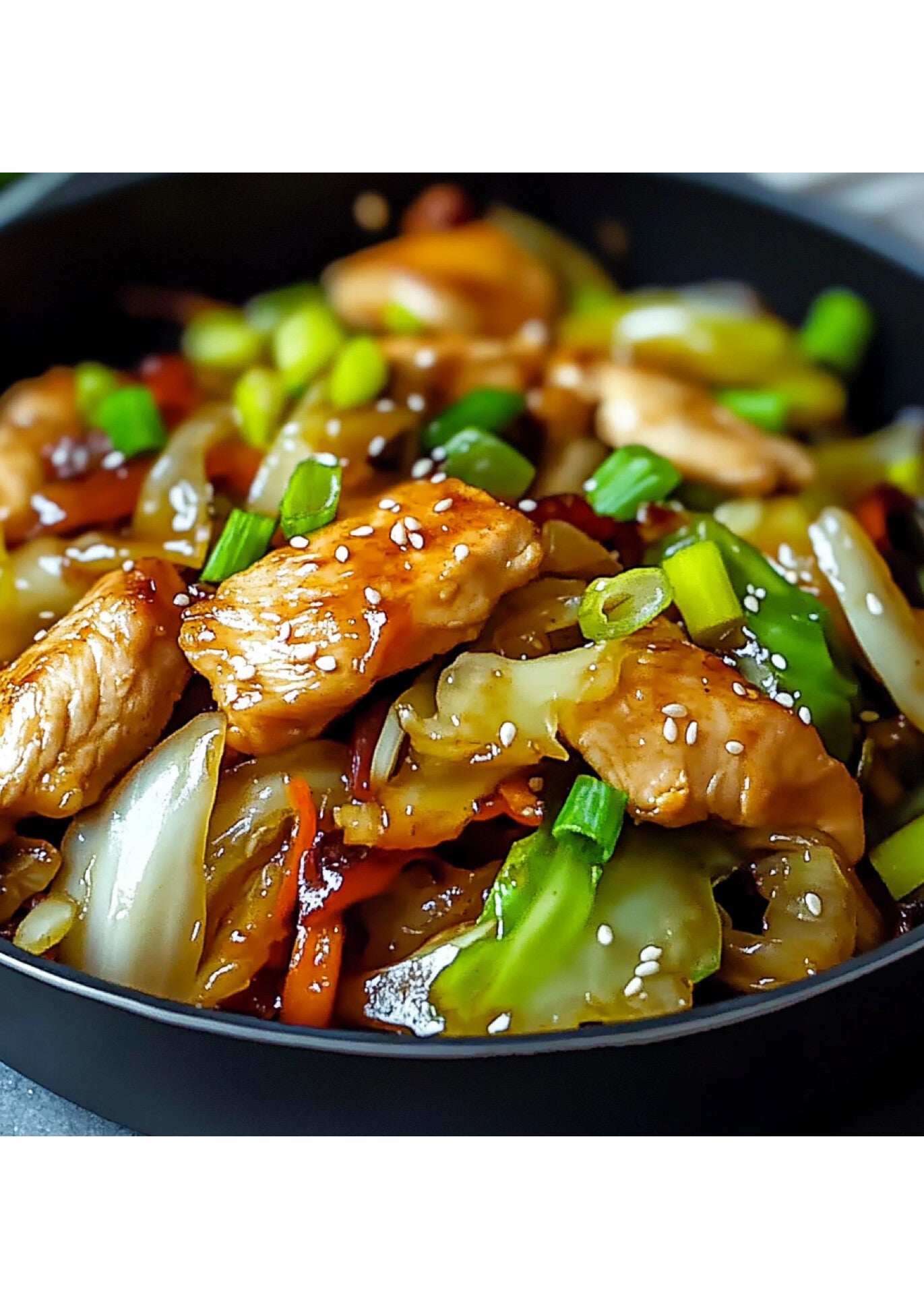 Chicken cabbage stir fry