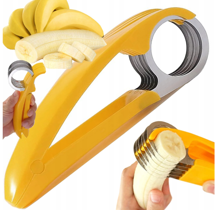 Ręczna krajalnica do bananów owoców Wytrzymała stal
