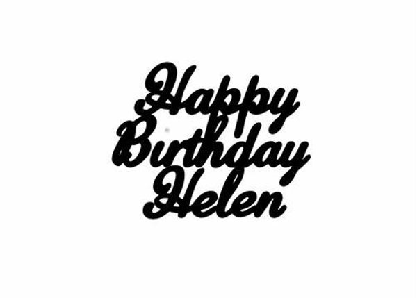 Birthday Name CakeTopper