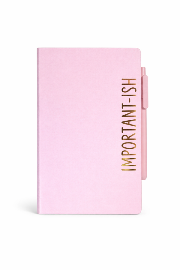 Pink notebook & pen