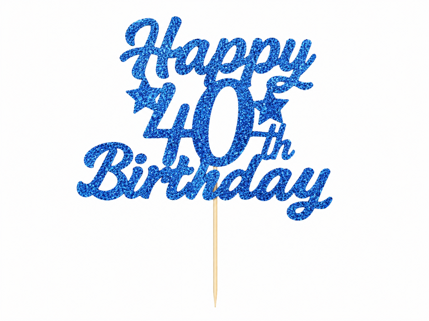 Birthday age cake topper