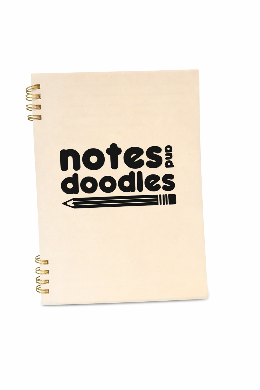 Beige notes & doodles notepad