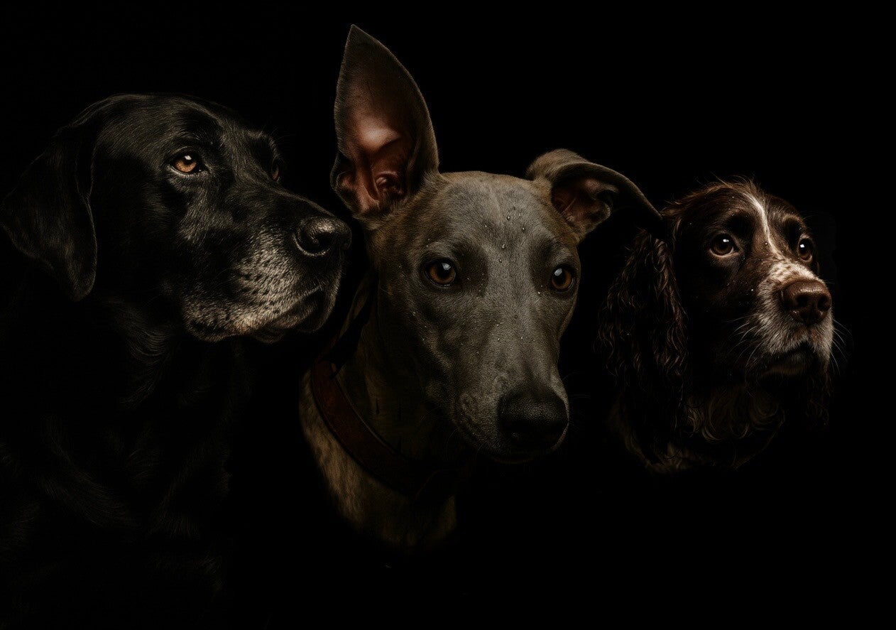 Portrait, shadow background