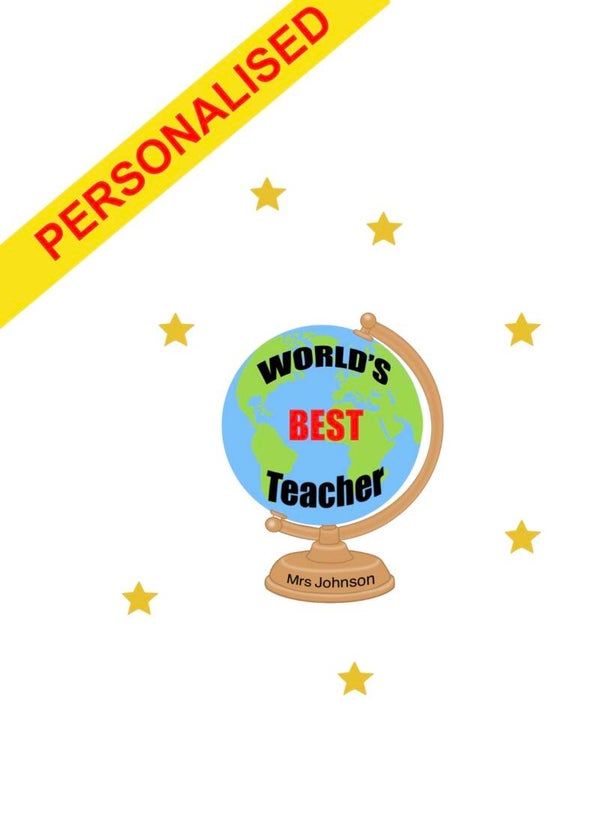Worlds best teachers personalised
