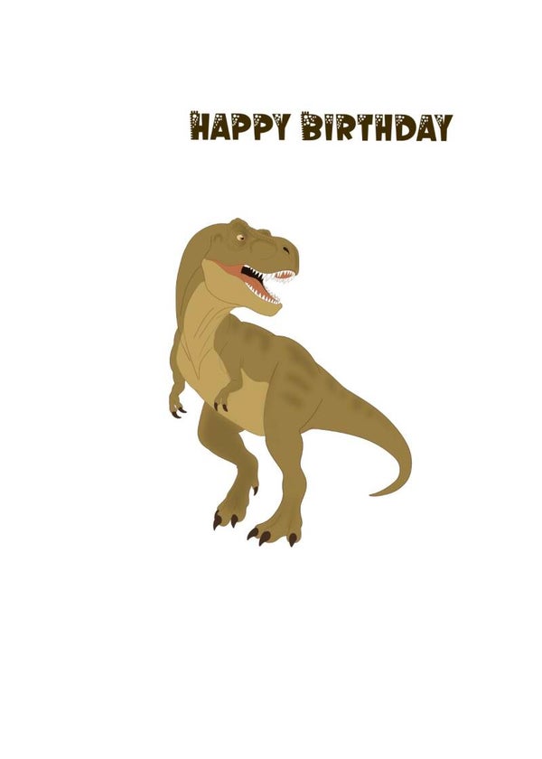 Dinosaur Birthday card