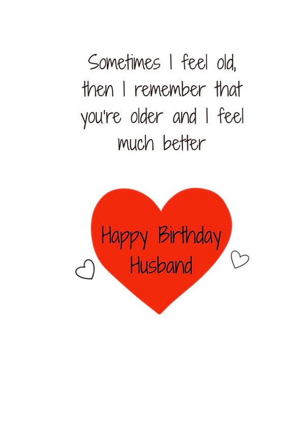 Husband you’re older