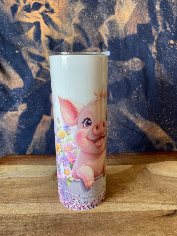 Piggy with Flowers
