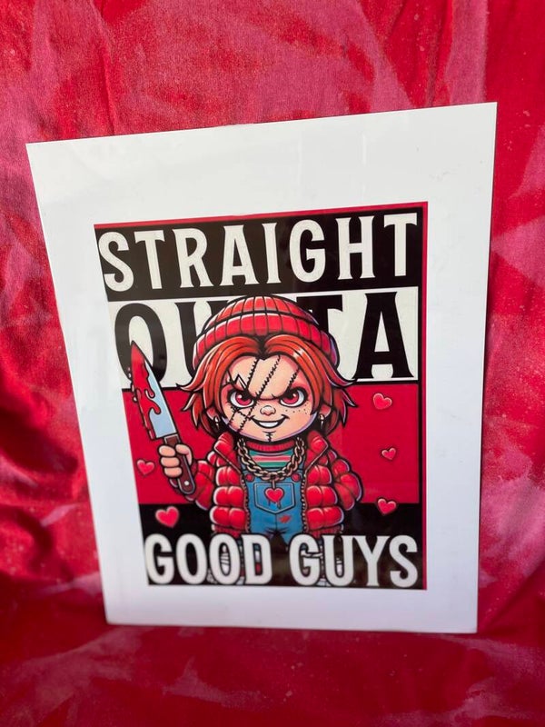 Chucky - Straight Outta -11x13 Metal Prints