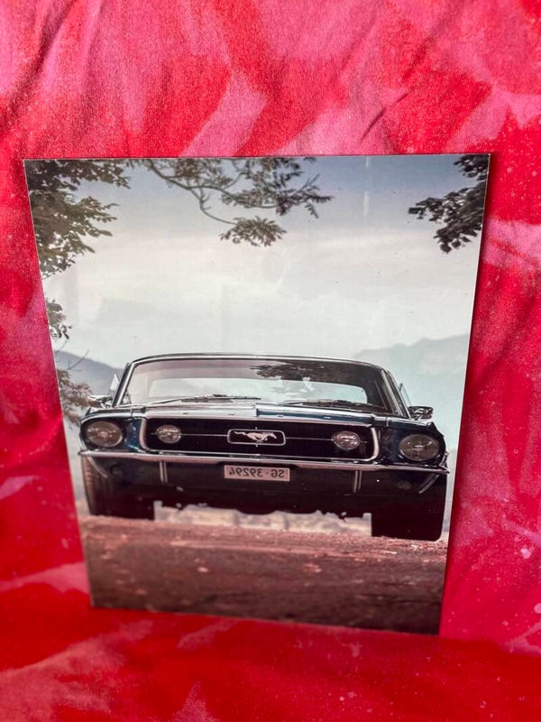 Classic Mustang  Metal print 8x10