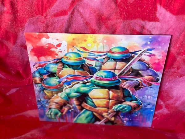 Teenage Turtles 8x10 metal Print