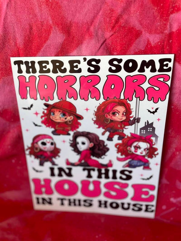 Horrors in this house- girls- 8x10 metal print