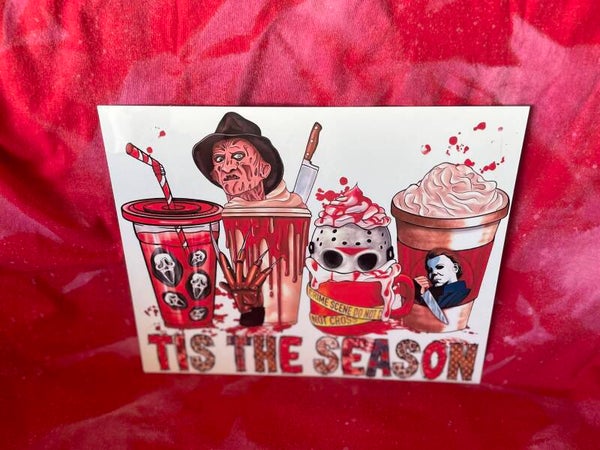 Tis the Season Drinks - Halloween 8x10 metal Prints
