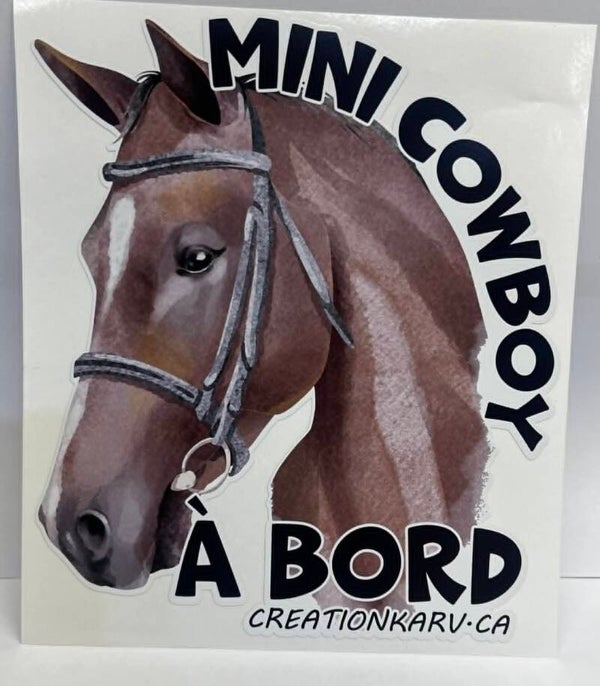 Mini cowboy à bord