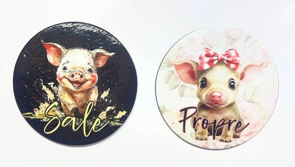Aimant lave-vaiselle petit cochon